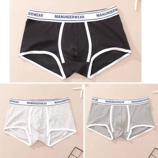 Men's underwear Fashion shorts boxers cotton breathable men's boxers mid-waist color letters